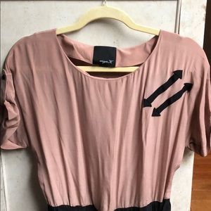 Aryn K Roll Sleeve, Zip Bottom Dress, NWOT, Size M